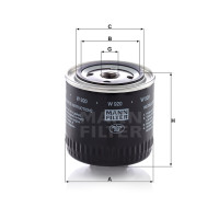 Фильтр масляный MANN-FILTER W 920